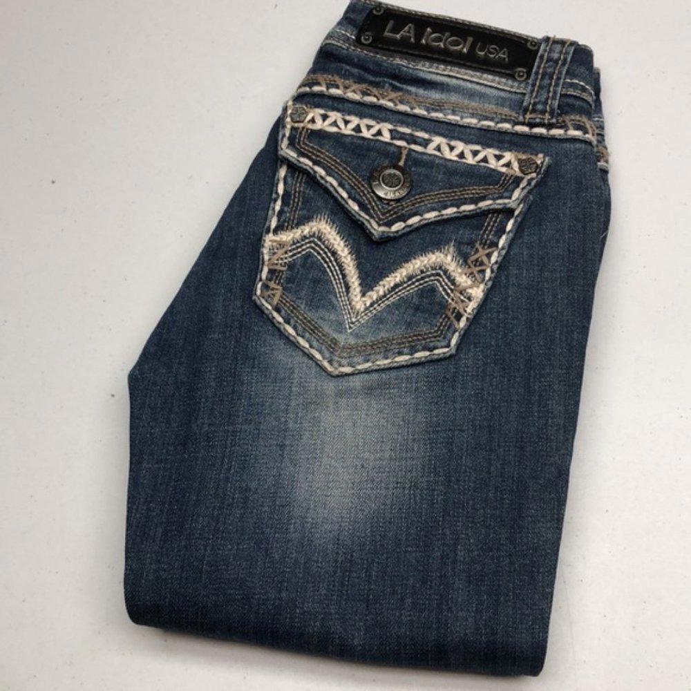 PREMIUM L.A. IDOL SKINNY FLAP JEANS 26x30 😎